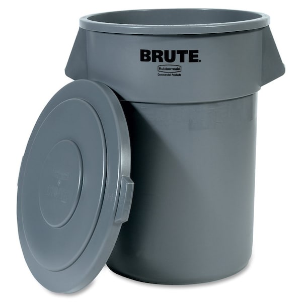 Brute 55-gallon Container Lid, Gray, Plastic